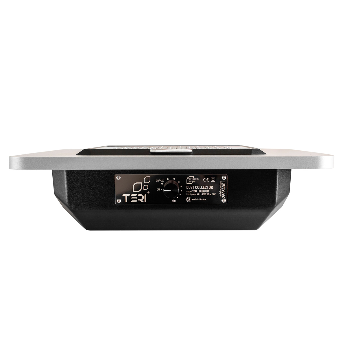 Built-in nail dust collector Teri Brilliant black (silver mesh) - Image 2