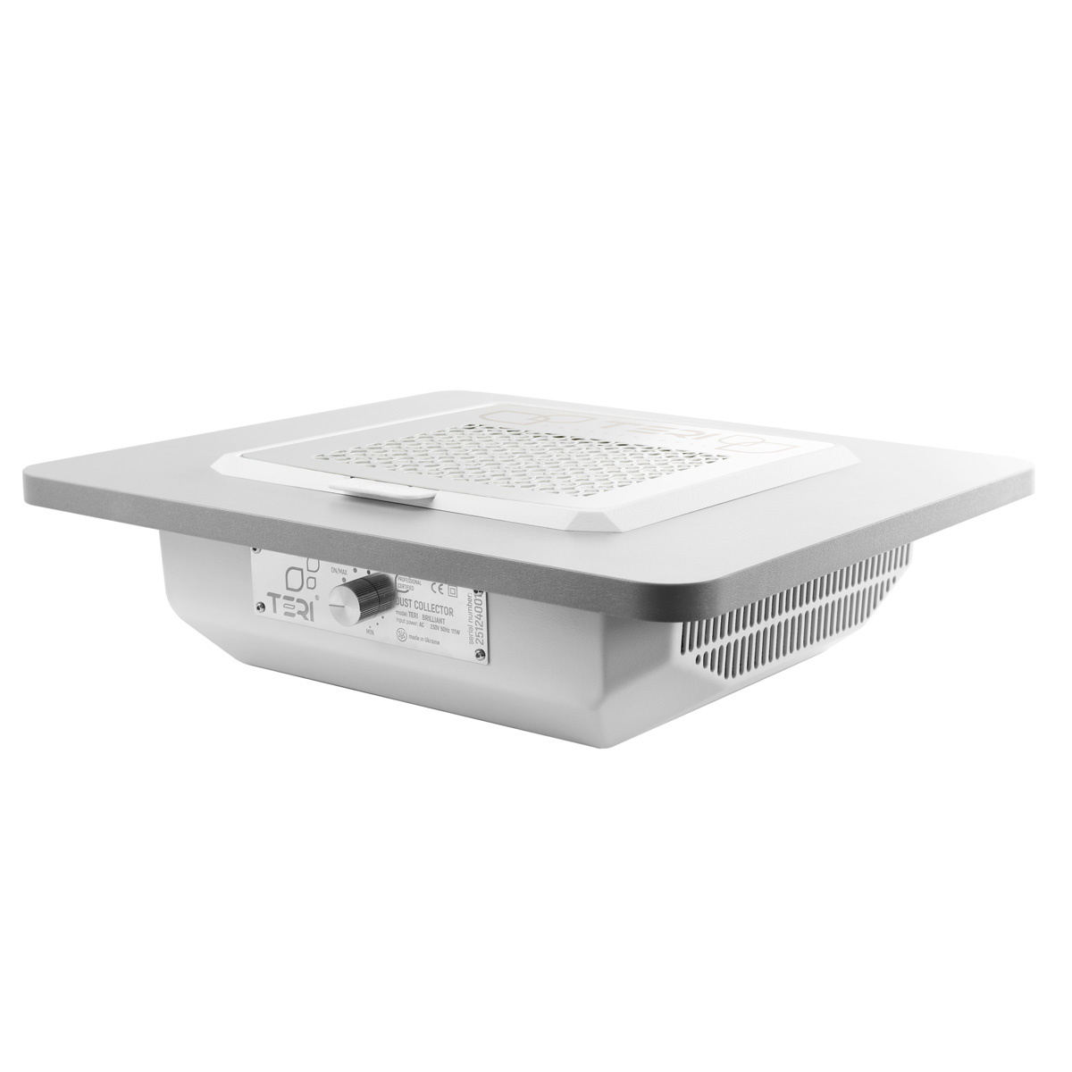 Built-in nail dust collector Teri Brilliant white (white mesh)